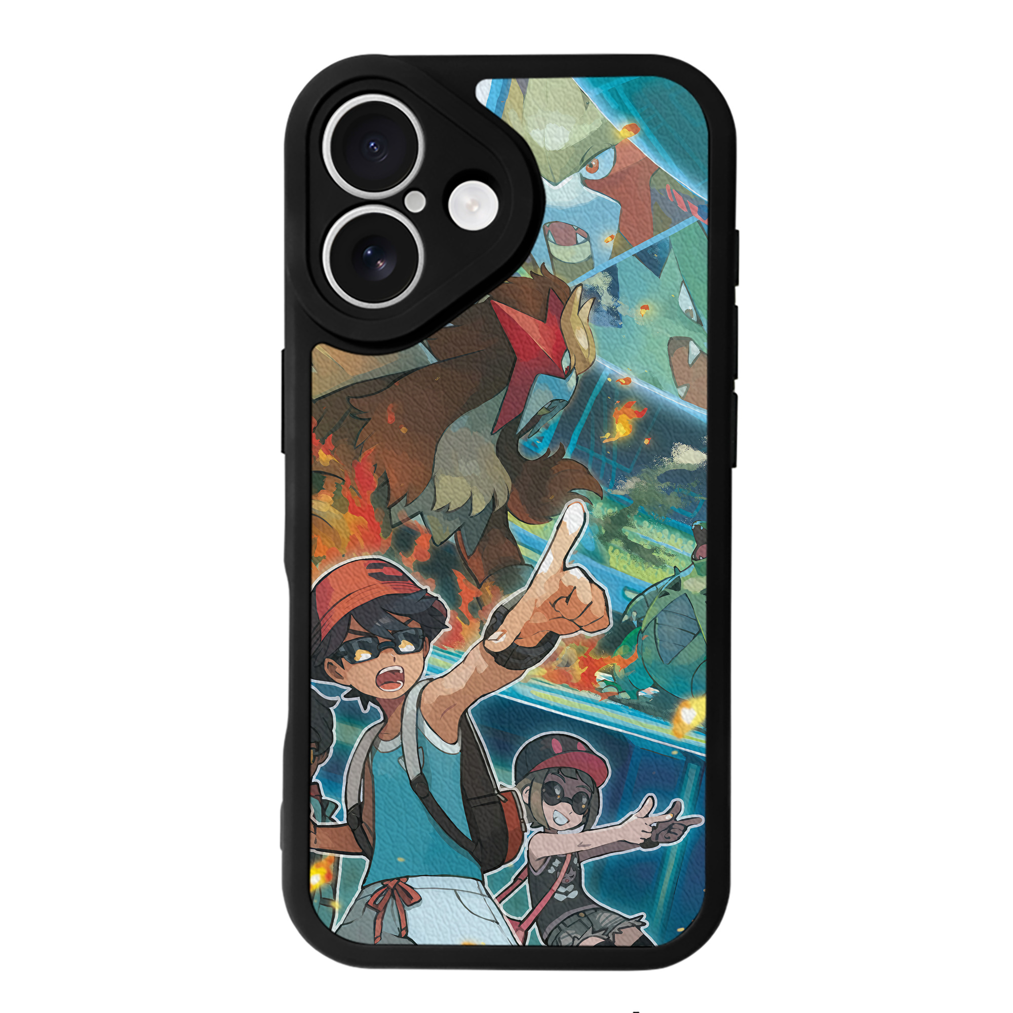 （画像用） ポケットモンスター Pokémon 【iPhone 16シリーズ対応】シリコンスマホケース（レザー調） 材質：シリコン